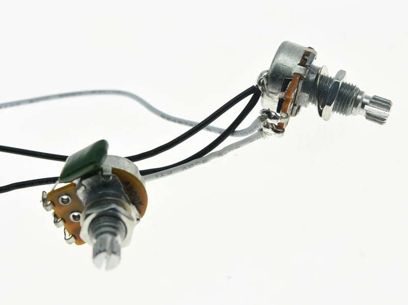 KAISH Prewired Wiring Harness Alpha 500K Mini Pots 1V1T 1 Socket for Precision P Bass!