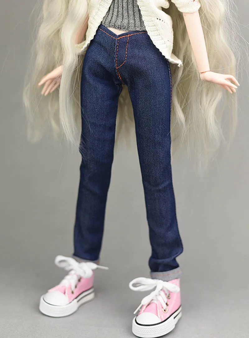 Blue Jeans Pants for 1/4 doll / Long Pants Outfits Trousers Clothes For 1/4 BJD SD Xinyi 40-50CM Doll 1:4 Doll Accessories