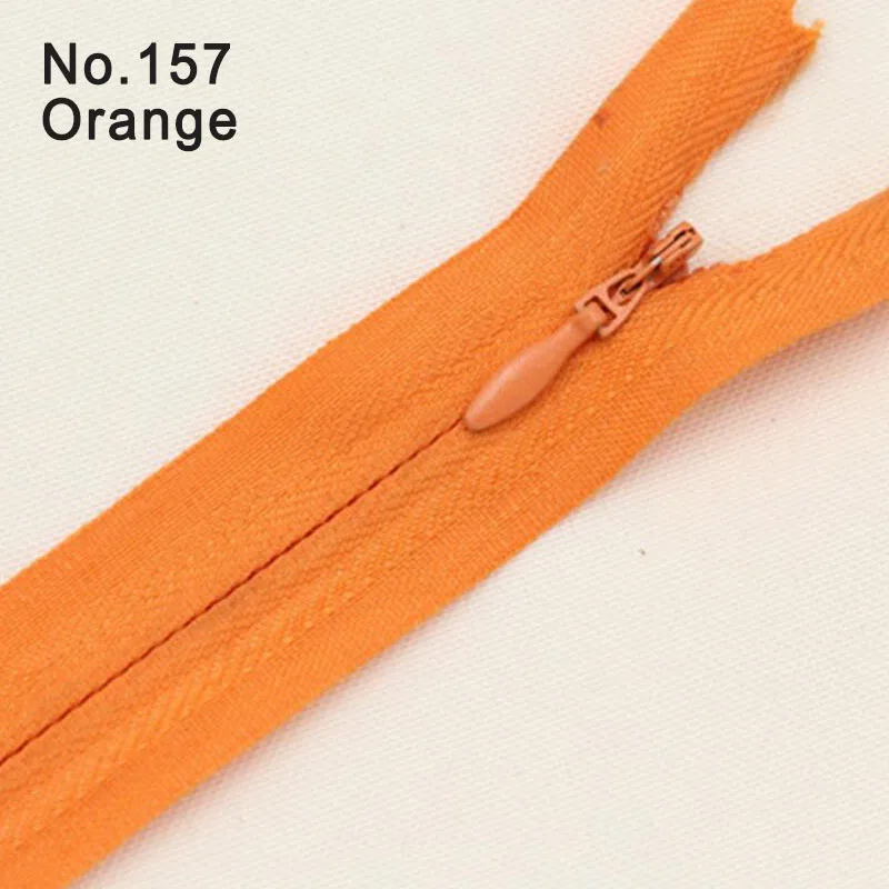 24cm Useful Teeth Length 8pieces 3# Invisible Zipper Nylon Coil Zippers For DIY Handcraft Cloth Sewing Accessories 21Colors