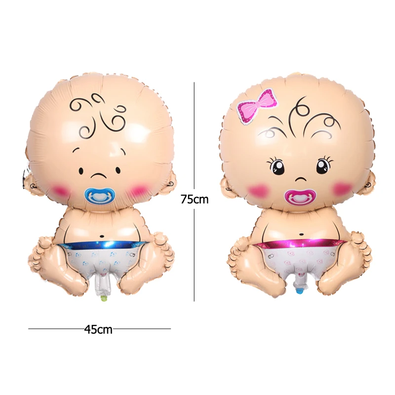 68*45cm Large Baby pacifier Foil Balloons Cartoon doll Birthday Party Wedding Decoration Globos Inflatable Air Ballons kids gift