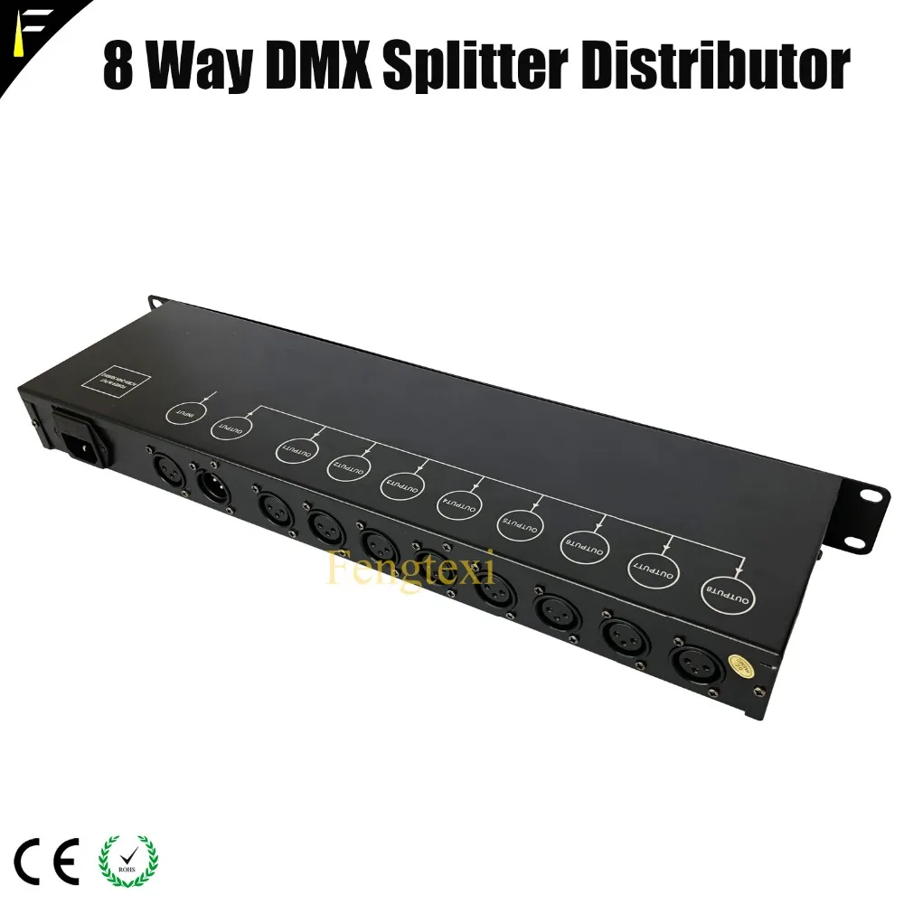 dmx distribuidor de sinal booster divisor para luminarias de palco opticamente isolado way channel profissional 01