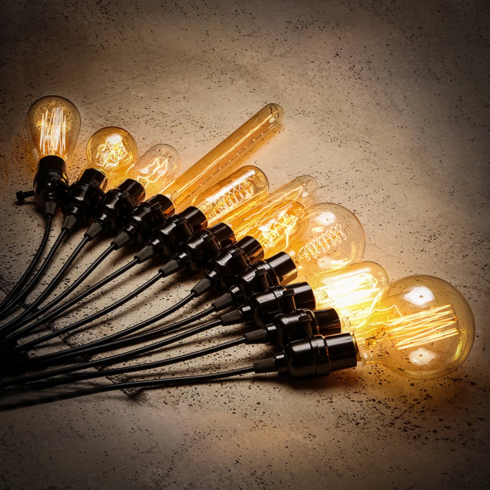 Retro Vintage Edison Bulb E27 40w 220v Ampoule Vintage Bulb Edison Lamp Filament Incandescent Light Bulb Retro Lamp Indoor Decor