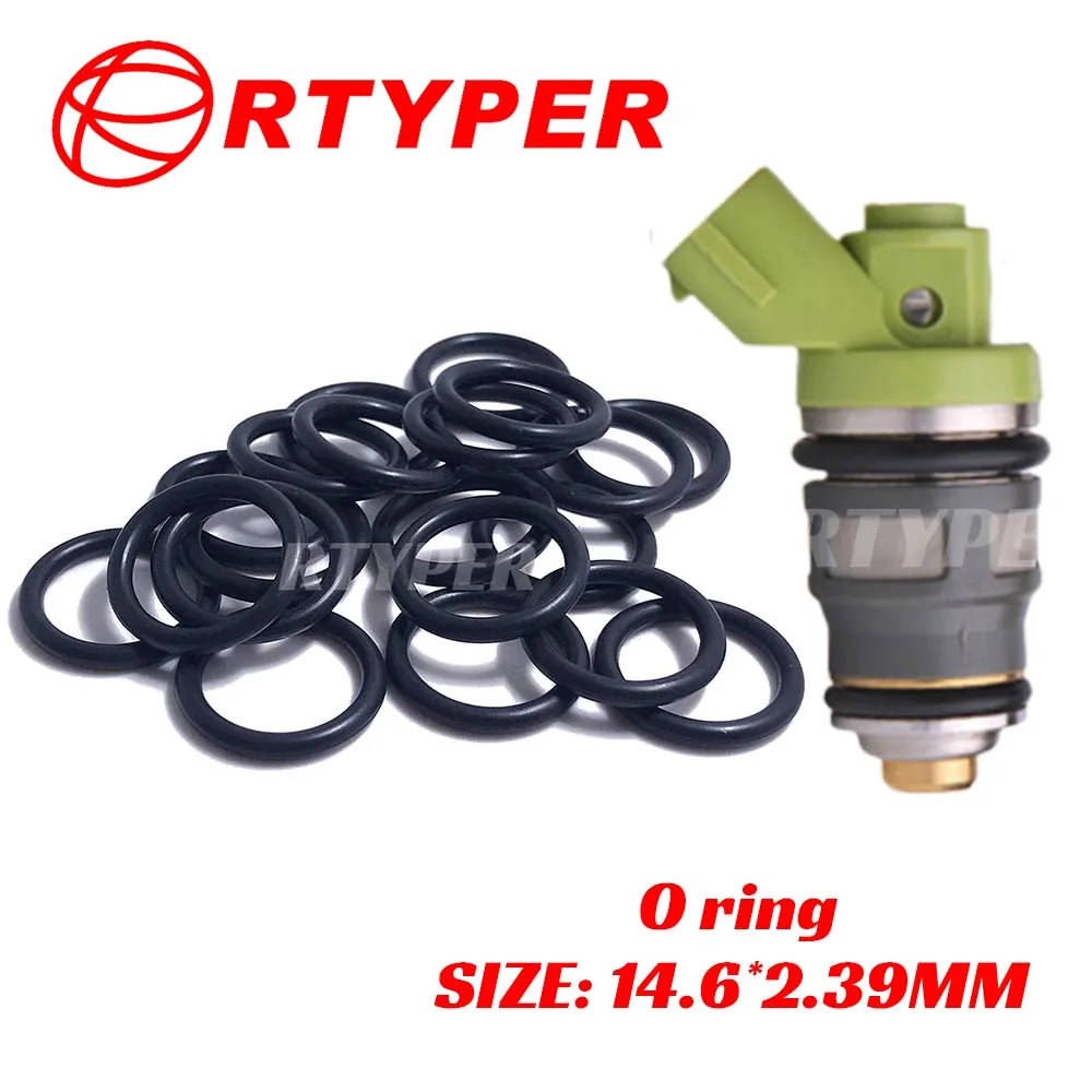 100 PCS Fuel Injector 23250-75070 Repair Kit Oring 21057 For Toyota Hilux RZN14 Hiace RZH1 Dyna RZY2 1RZE