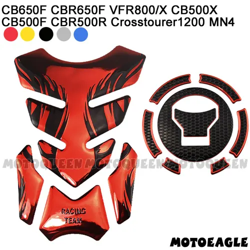Imagen 2 del producto Calcomanías protectoras 3D para tanque de combustible y Gas de motocicleta, pegatinas para CB650F, CBR650F, VFR800X, VFR800, CBR500R, CB500X, CB500F, CM1100