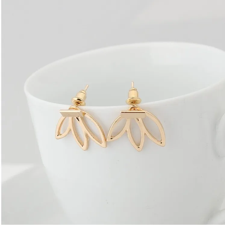 Pameng New Hollow Alloy Color Geometric Silver Earrings For Women Fashion Flower Woman Brincos Gold Jewelry Gift Oorbellen