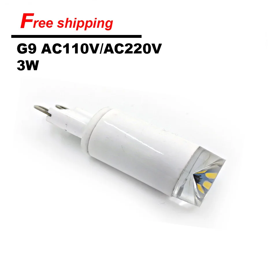 

The New Constant Current Ultra Bright G9 LED Light Bulb Lamps 3W AC 110V 220V Equivalent to 30W Halogen Track Bulb Replacement