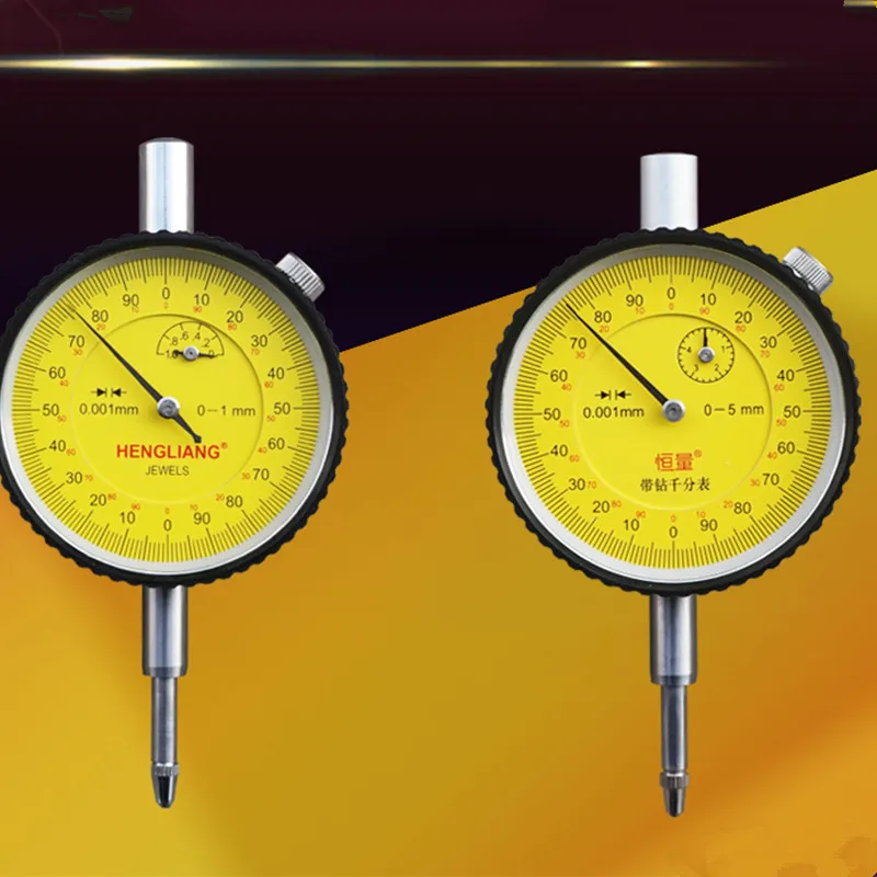 Imagem -06 - Prova de Choque Micron Dial Indicador 01 mm 05 mm 0001 Milímetros Micron Indicador com Jóias à