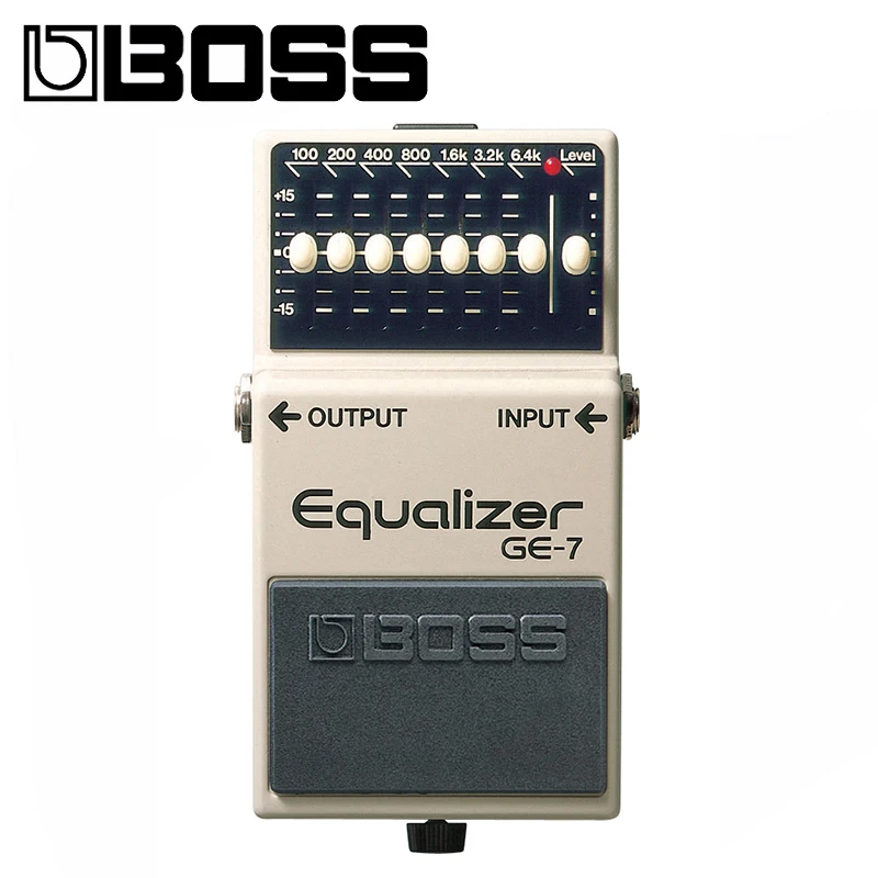 Boss GE-7 7-Band EQ Pedal, 7-band EQ Guitar Stompbox Pedal Bundle with Picks, Polishing Cloth and Strings Winder