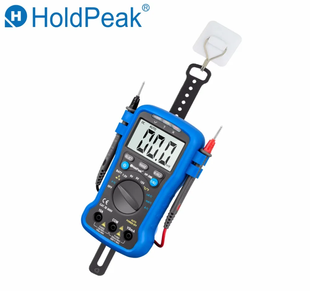 HoldPeak HP-39B Handheld Digital Multimeter AC DC Ammeter Voltmeter Tester Meter Digital Multimetro Ammeter Multitester