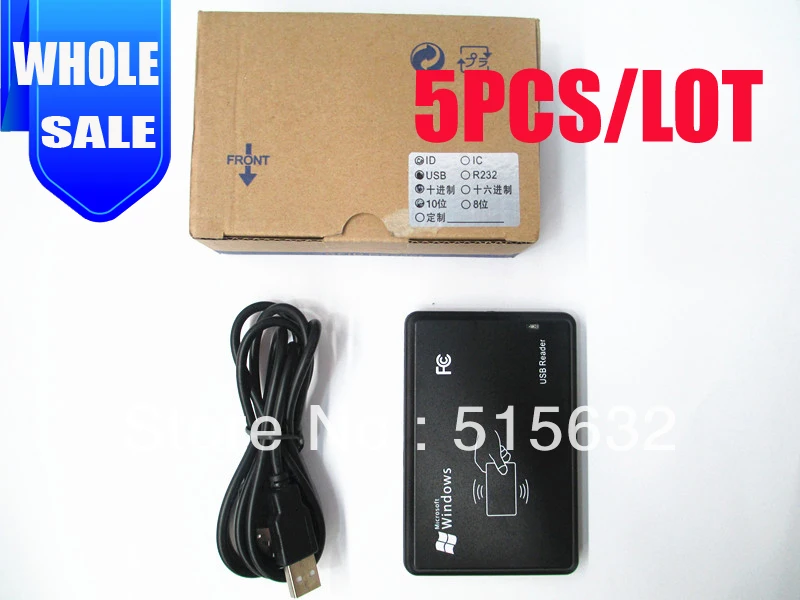 wholesale Card Issue  Reader,125KHZ RFID USB Proximity smart card Readers,USB readers 8- 10 digit ID card