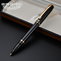 Hero fountain pens authentic 1079 ultrafine pen 0.38mm students Office business gift box black pink yellow blue