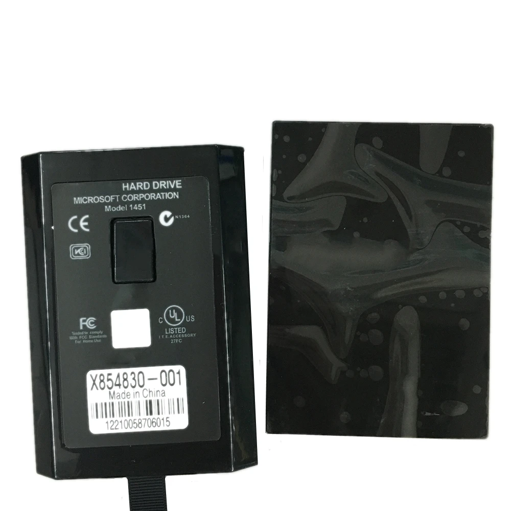 Carcasa de disco duro interno para Xbox 360 Slim, carcasa negra para HDD