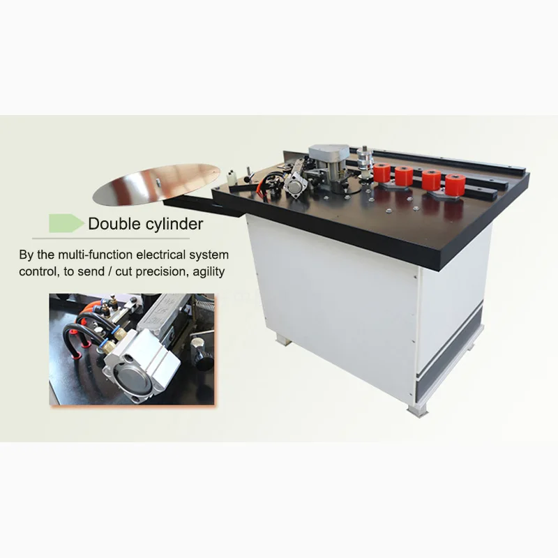 Wood Edge Banding Machine Manual Use of Car for the Curve and Straight Wood Double Sided Glue Edge Banding Machine FC1001S