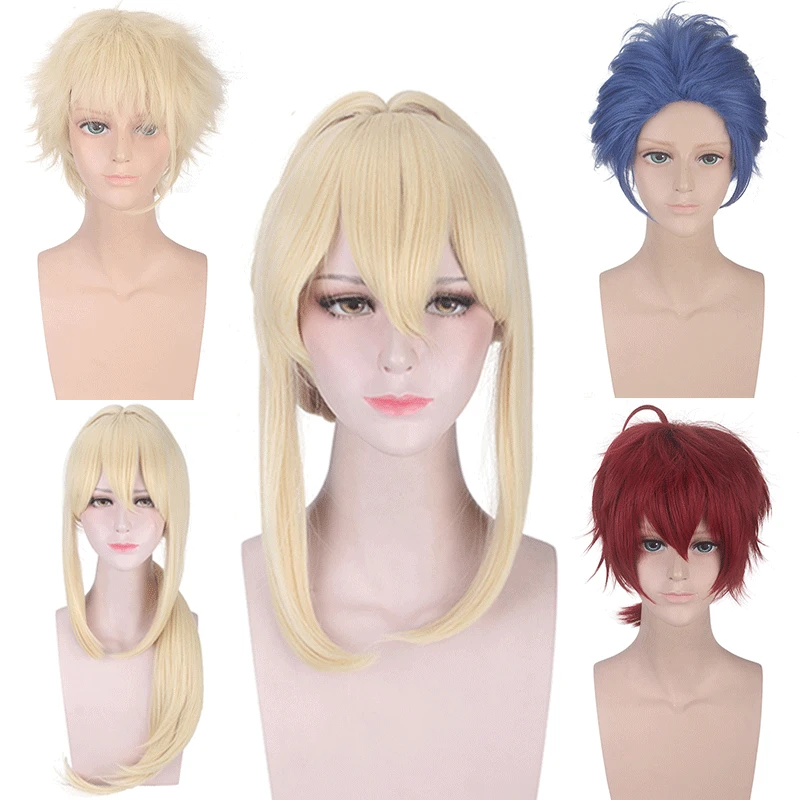 2019 New Fashion Violet Evergarden Cosplay Wig Claudia Hodgins Gilbert Bougainvillea Benedict  Costume Halloween Party Wigs