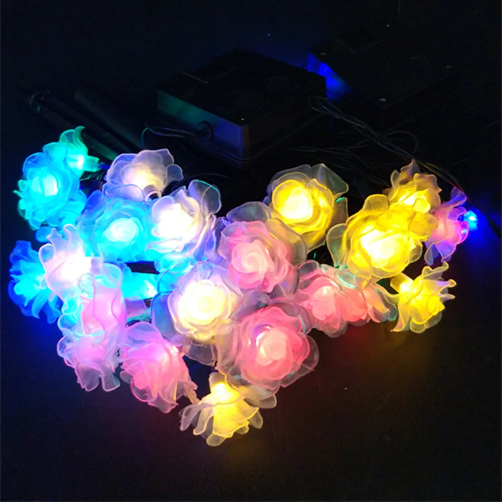 Big Sale!!Solar Wedding Rose10M 60 L Garland Strings Lights  Waterproof Home Garden Lamp Boda Rosas Luces Mariage Lumieres