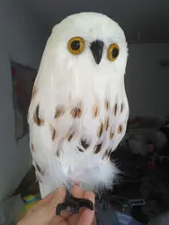 big foam&feathers simulation owl bird model handicraft garden decoration gift about 30cm p0241
