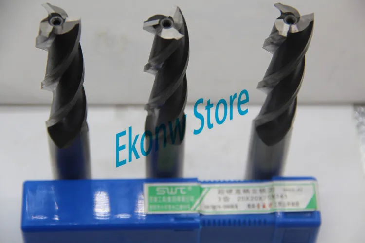 5 pcs 7 millimetri 8 millimetri 9 millimetri 10 millimetri Estesa allungamento Lungo tre Tre 3 Flauto HSS Fresa cutter CNC Bit Fresa Extra Lungo