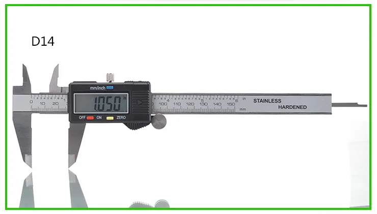 

Digital Caliper 0-150mm/0.01mm Stainless Steel Electronic Vernier Calipers Metric/Inch Micrometer Gauge Measuring Tools