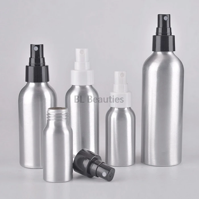 

30ml 50ml 100ml Empty Aluminum Spray Bottle Travel Essential Oil Perfume Dispenser Hair Styling Atomizer Cosmetic Container
