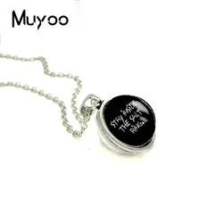 2018 New Stay Inside The Salt Double Sided Pendant Supernatural Necklace Glass Art Printed Photo Pendants Handmade Jewelry