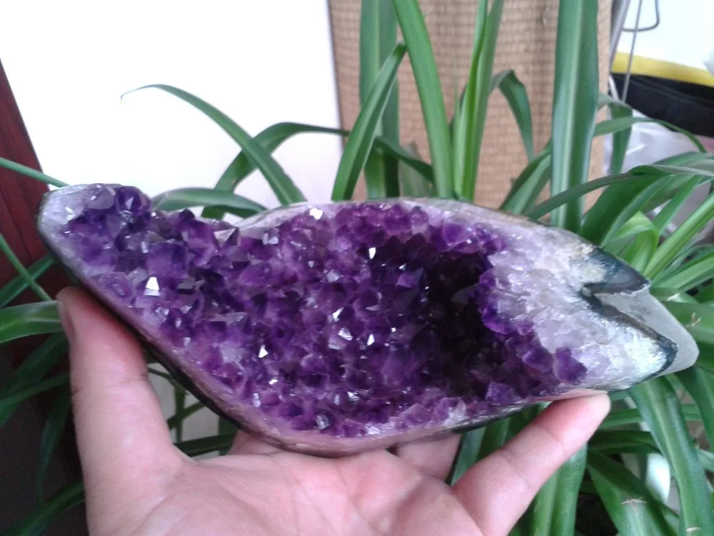 1135g NATURAL Uruguay Deep AMETHYST QUARTZ Crystal CLUSTER Specimen