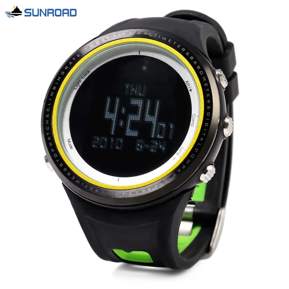 SUNROAD FR800NB Multifunctional Digital Sports Watch Altimeter Barometer Pedometer Wristwatch