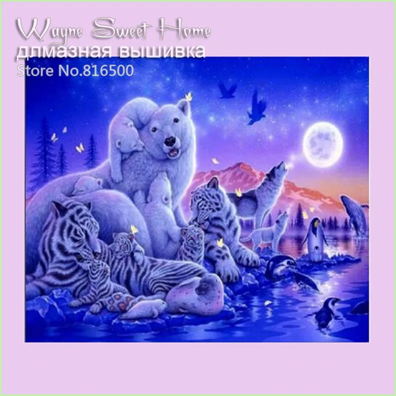 Diy Diamond Painting 3d Kits For Embroidery Tiger Cross Stitch Diamond Mosaic Animals Rubik's Cube Full Rhinestones Needlework