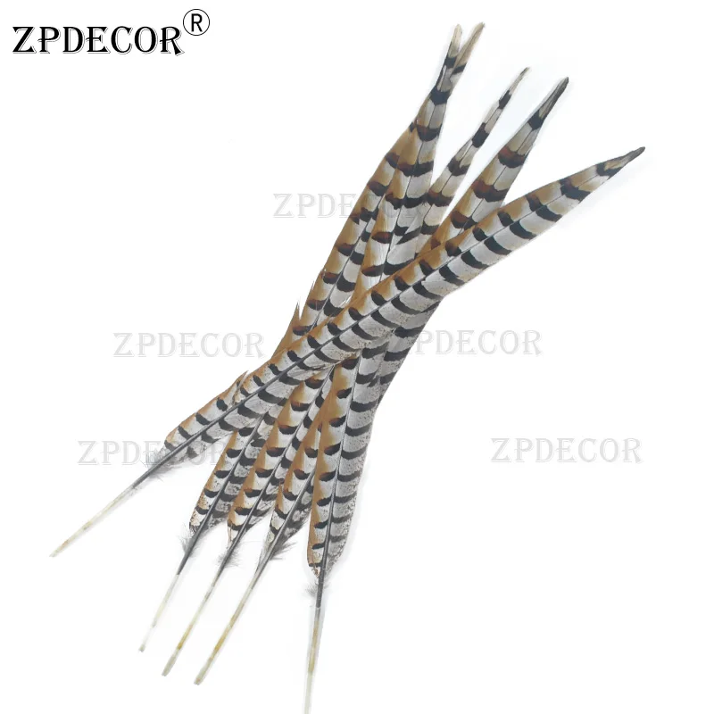 ZPDECOR 55-60CM 22-24 Inch Pheasant Feathers Natural Pluma