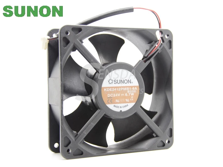 

For Sunon KDE2412PMB1-6A 12038 DC 24V 6.7W 120X120X38MM 12cm server cooling fan