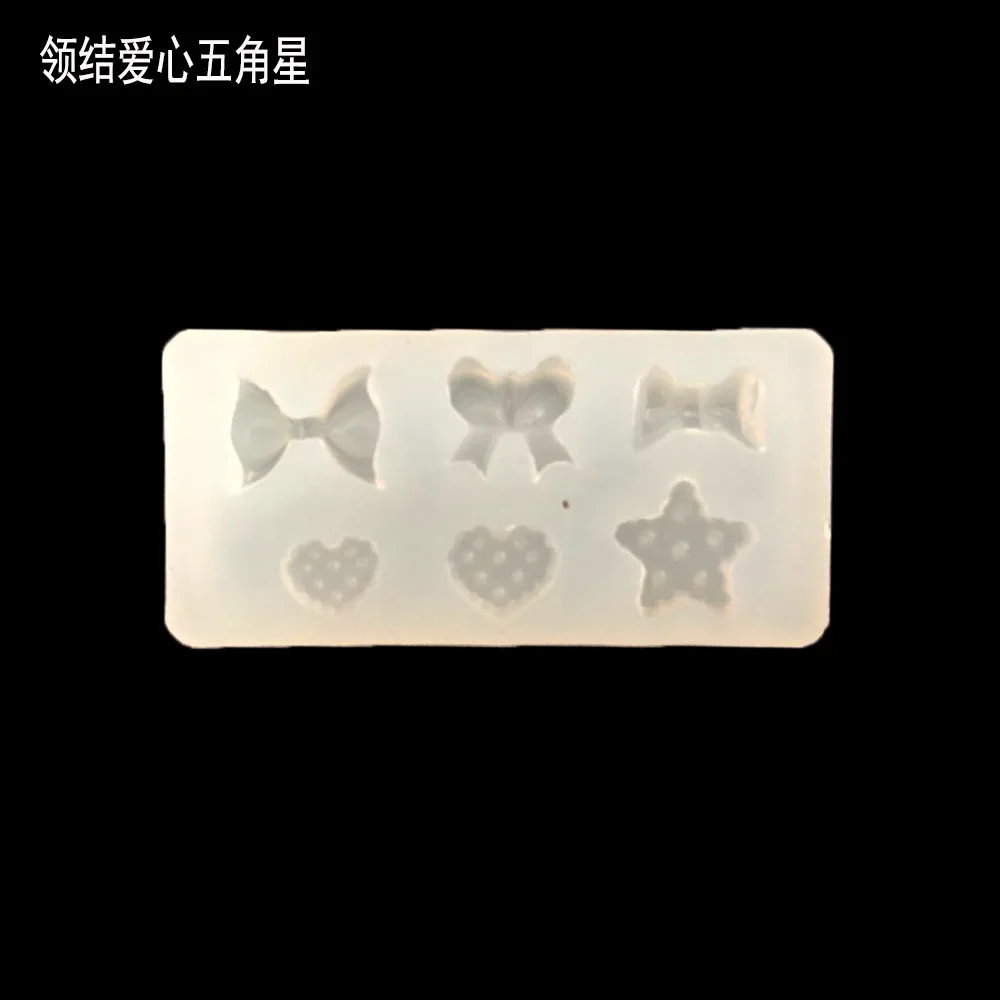 Resin Jewelry Liquid Silicone Mold Love Bear  flower Shape Planet Molds For DIY Nail Charms Making Jewelry