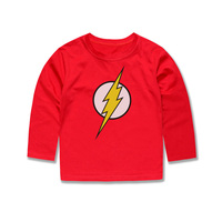 Little Bitty Fashion Boys Flash T shirts Classical Children Cartoon Movie T-shirts vetement enfant fille boys t shirts