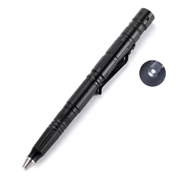 New LED Tactical Pen Defense Tool For Military Police Grade Tactical Torch Ballpoint Survival Gear Portable Self Defense Pen