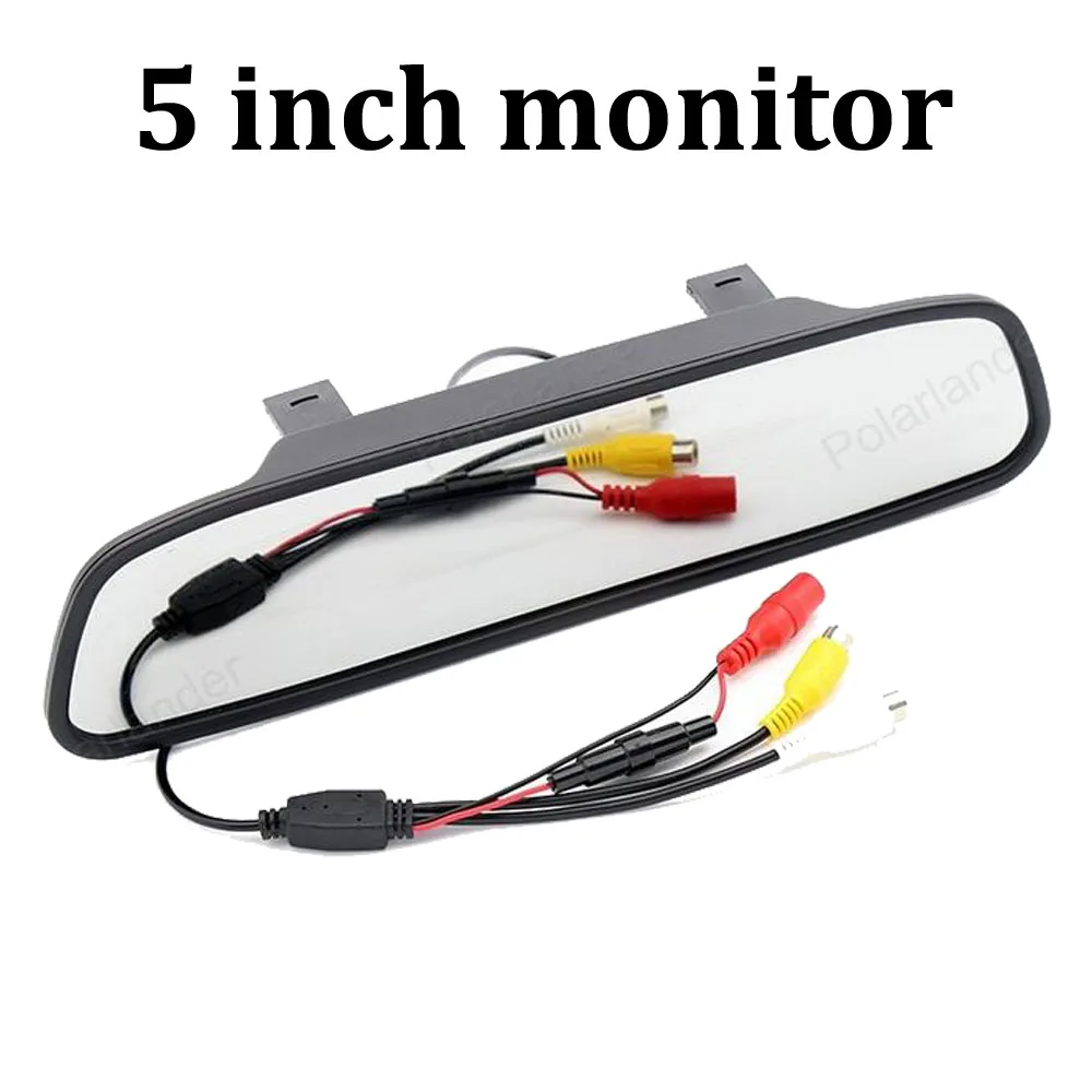 

5 inch 800x480 TFT LCD screen car monitor parking assistance monitor display two way video input for DVD rearview camera