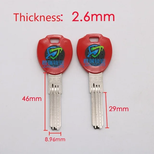 

JF158 Multi slot internal Milling key embryo House Key Blade Replacement Length 46mm (10pcs) Free Shipping