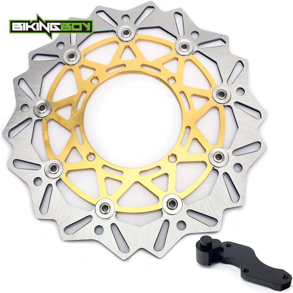 BIKINGBOY Front 320mm Brake Disc Disk Rotor Bracket RMZ 250 07-22 RM-Z 450 05-22 RMX450 10 11 12 RMX 450 Z 10-19 13 14 15 16 17