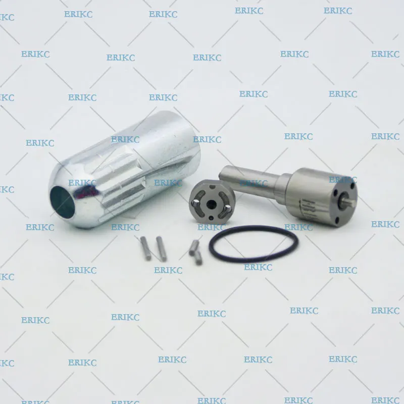 ERIKC Injector Spare Parts Valve 10# and Nozzle DLLA155P848, Retaining Nut for Hino J05E/J06 Kobelco 095000-6353 Excavator