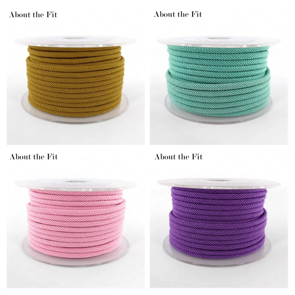 Über die Passform: 3 mm, 20 m, gewebtes Milan-Seil, Schmuck- und Bekleidungszubehör für die Herstellung von Armbändern, Halsketten, Bekleidung, Handarbeit, Perlenschnüre – Detail 8