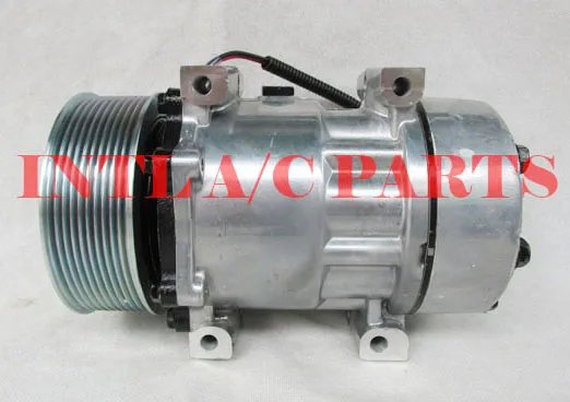 F696003141 F69-6003-141 4384 U4384 Sanden 4384 Sanden 7H15 7S15 709 SD709 SD7H15 auto ac compressor for Peterbilt/Kenworth truck