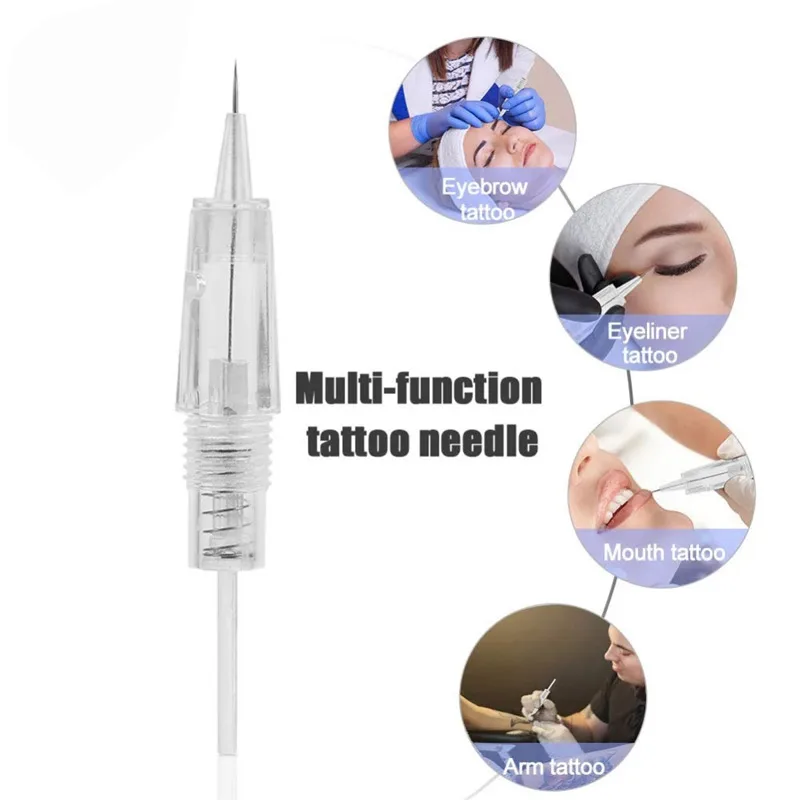 10pcs Microblading Cartridge Needle for Charmant Permanent Makeup Machine Micropigmentation Device 8mm Screw Eyebrow Tattoo Pen