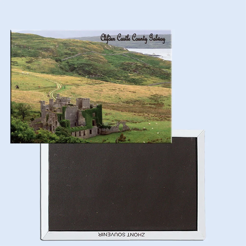 

Clifden Castle, County Galway, Ireland, Refrigerator magnet, Tourist souvenirs, Home creative ornaments 24675