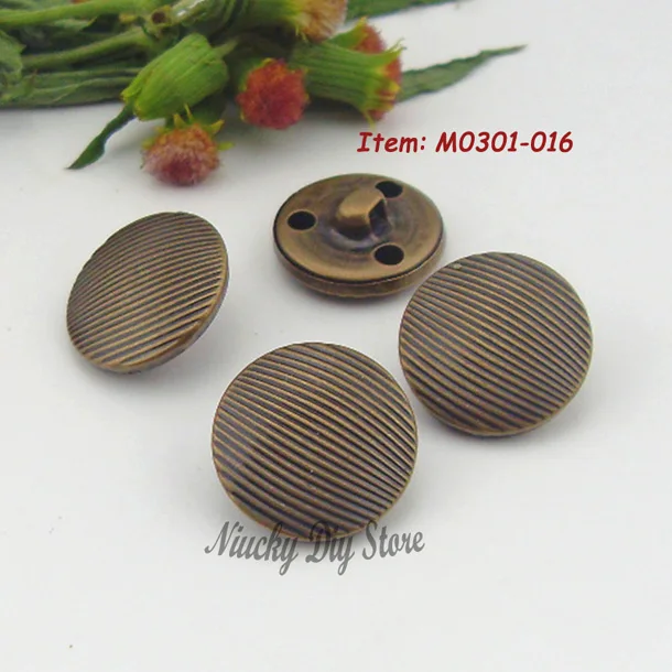 2014 New Arrival Mixed 25mm & 20mm Precision work cooper buttons bronze striped for Diy Accessories Sewing Sewing Accessories