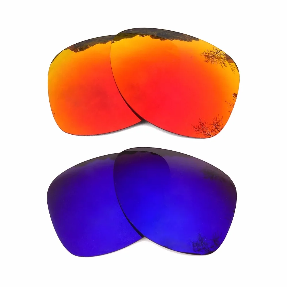 Orange Red Mirrored & Purple Mirrored Polarized Replacement Lenses for Crosshair 2012 Frame 100% UVA & UVB