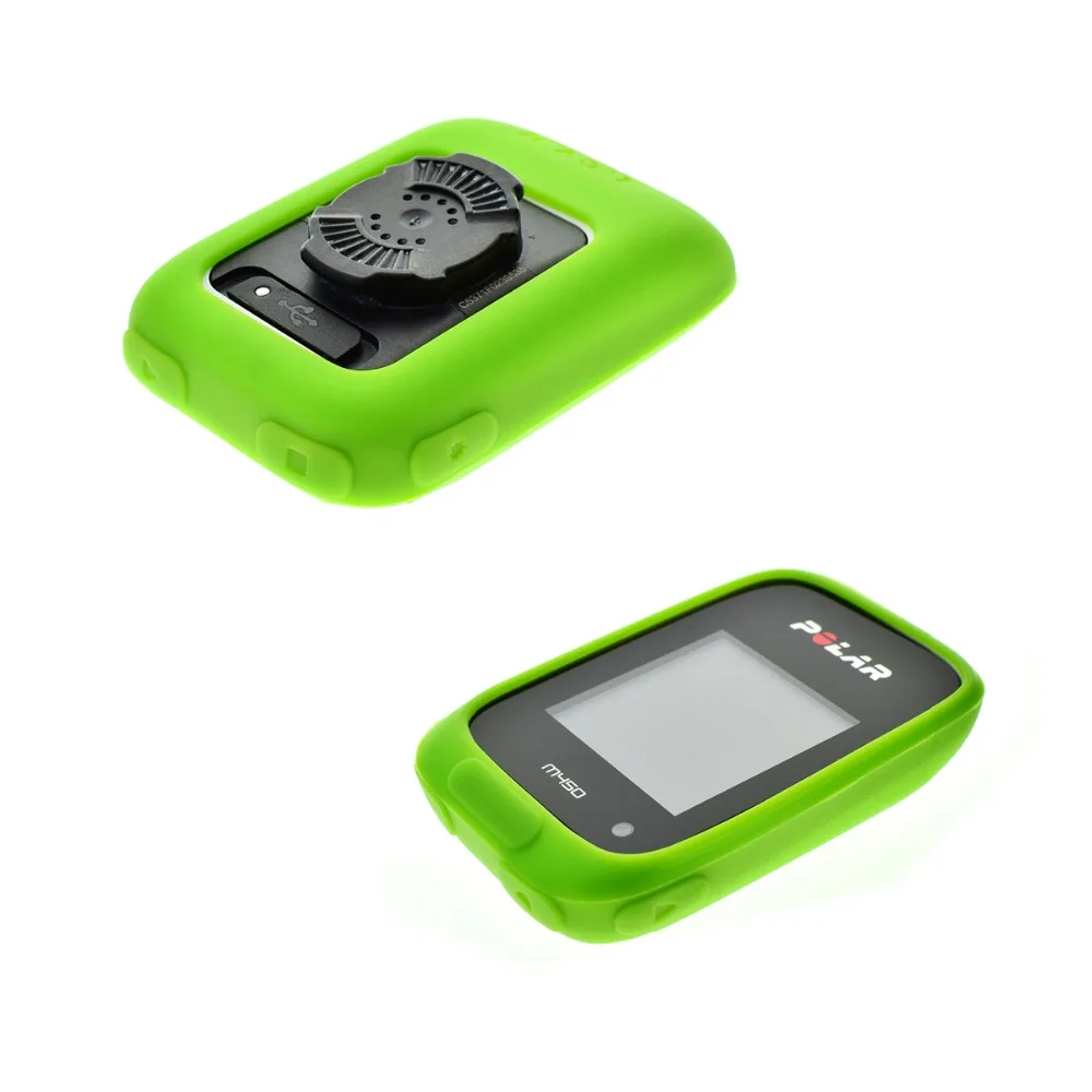 Rubber Protect Skin Case + Screen Protectors Shield Film for Cycling Computer GPS Polar M450 M460