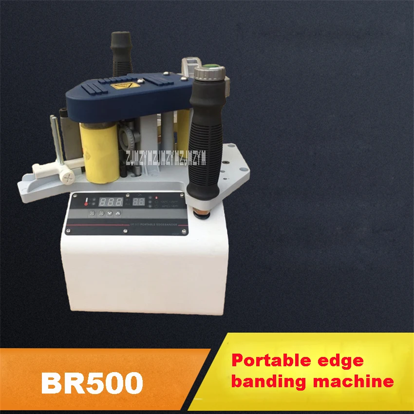 

BR500 Portable Edge Banding Machine Hand-held Straight&Curved Edge Bander Small Woodworking Edge Banding Machine 110V/220V 855W