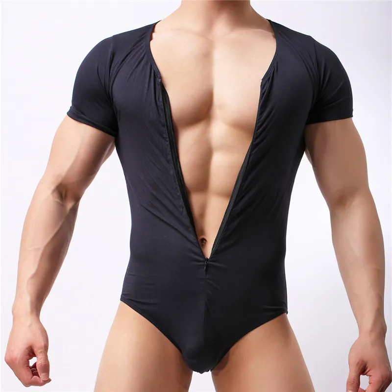 Slim Fitness Mens Jockstrap Bodysuit Body Shaper Bodybuilding Jumpsuit Romper Corset For Man Modal Boxer Slimming Underwear