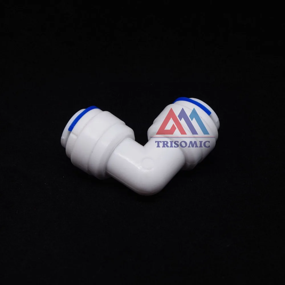 Elbow 3/8" OD Tube Quick Push Fitting  Connection Aquarium RO Water Filter Reverse Osmosis System