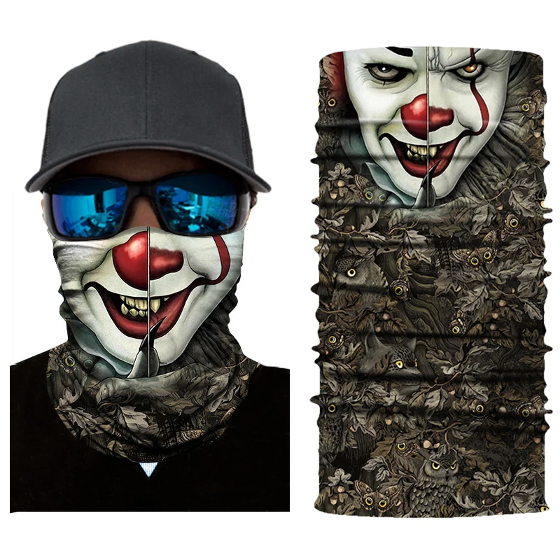 

Motorcycle Mask Biker Balaclava Skull Mask Ride Costume Scared Bandanas Halloween Mask Ghost Sport Face Shield Mascara Moto