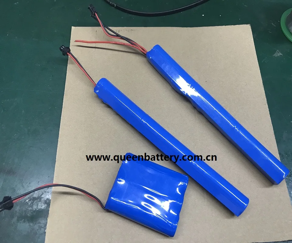 

10.8V 11.1V 3S1P 18650 QB18650 electric curtain battery pack 2600mah with PCB(3-6A) with SM connector