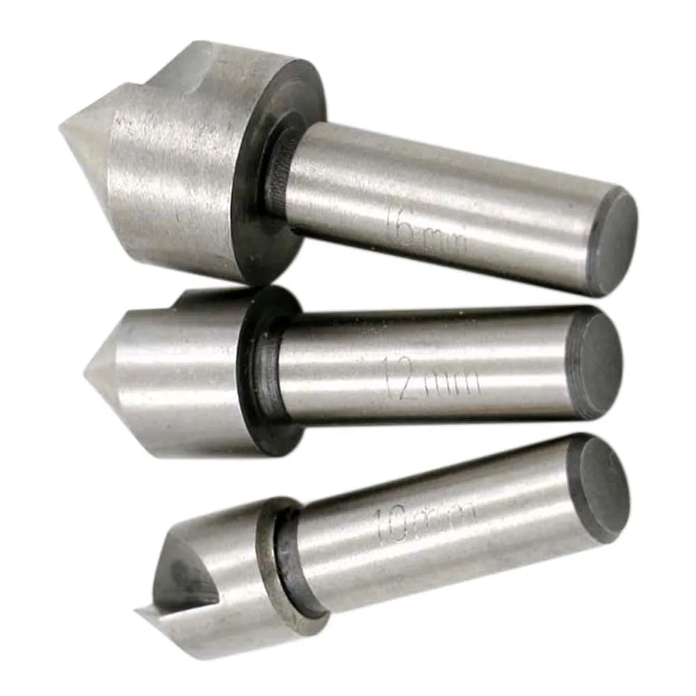 3 pz/set HSS Set di punte da trapano per svasatore con smussatura a bordo singolo 90 gradi taglierina per legno in plastica punta da trapano per la lavorazione del legno 10mm 12mm 16mm