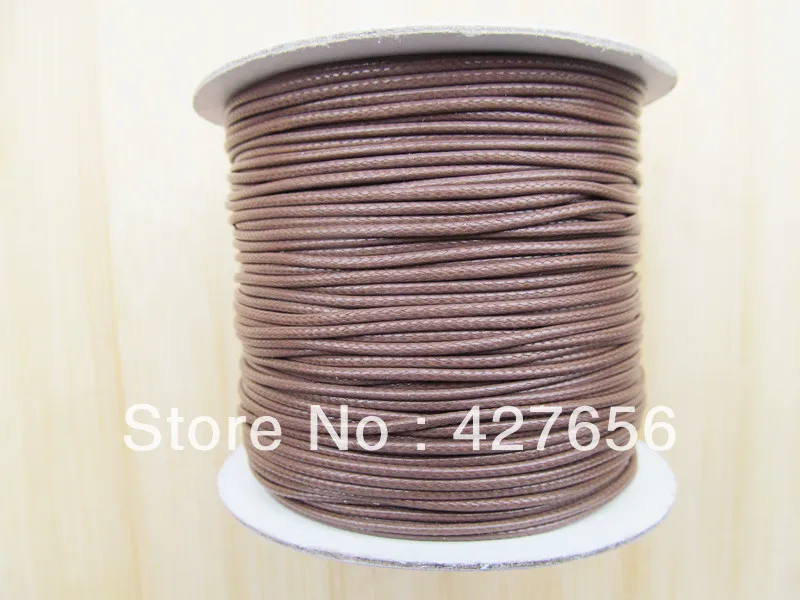 50Yds 1.0mm brown wax snake necklace and bracelet cord LNBC0008